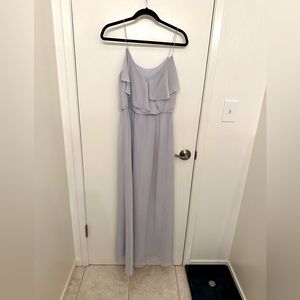 Amsale Nouvelle maxi dress, small, lavender